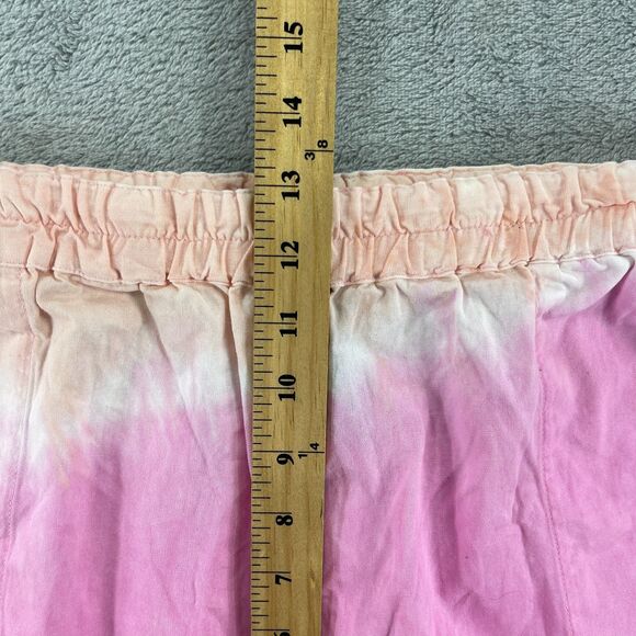 Undefeated Shorts Mens XL Pink Tie Dye Summer Elastic Waist Summer Wear - Picture 8 of 11